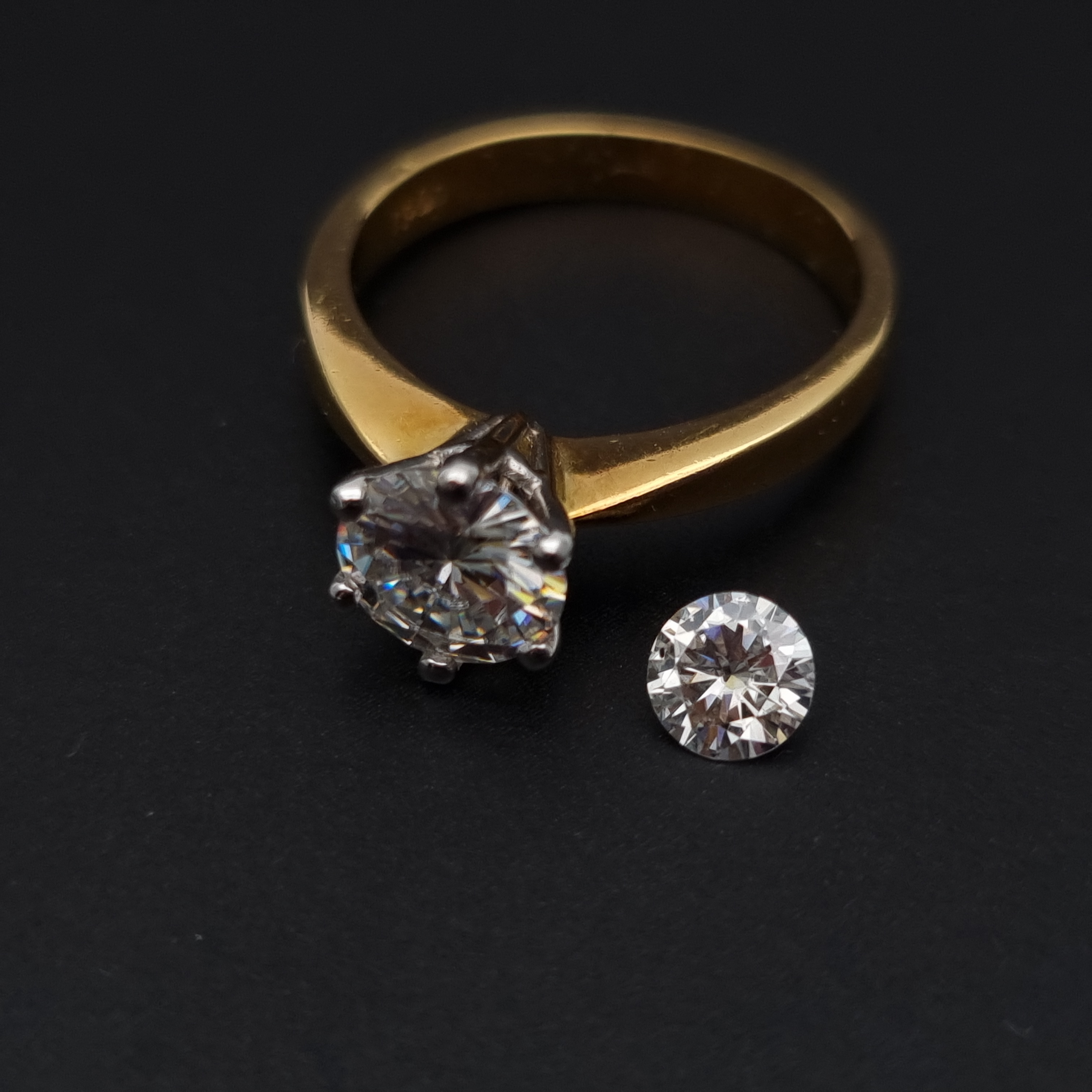 A synthetic moissanite 