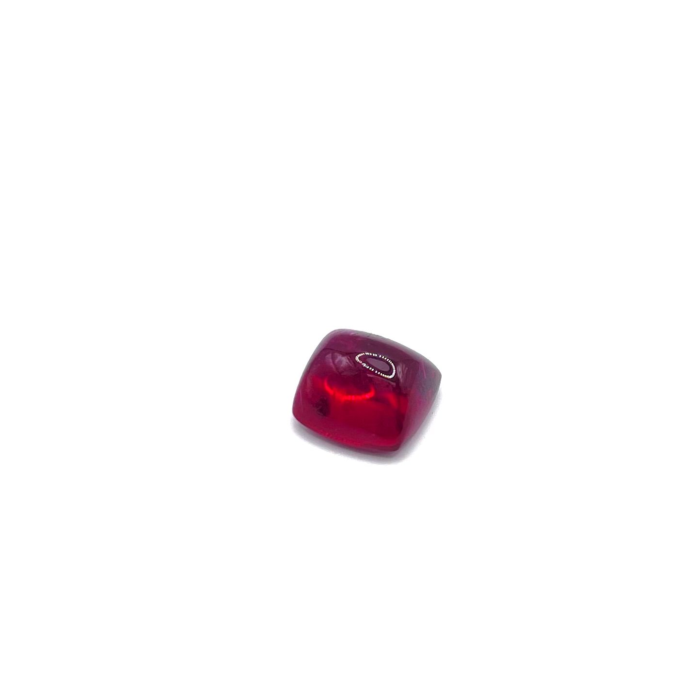 18 carats Rubellite cut in &ldquo;sugar-loaf&rdquo; shape