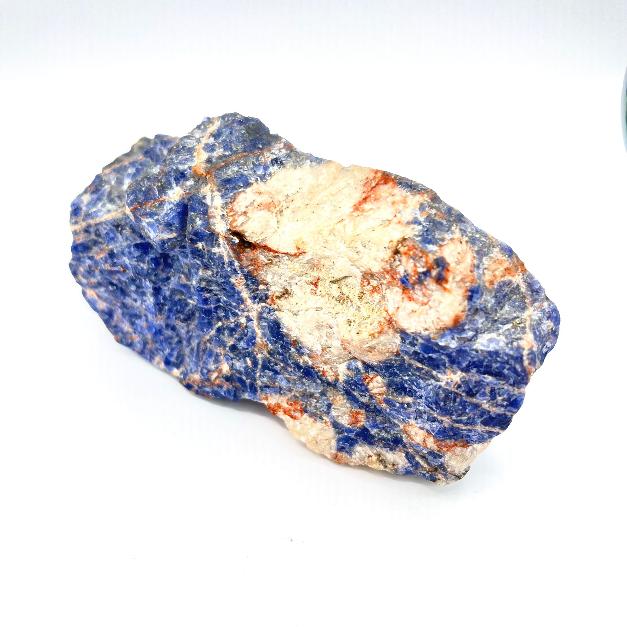 Rough sodalite in a matrix